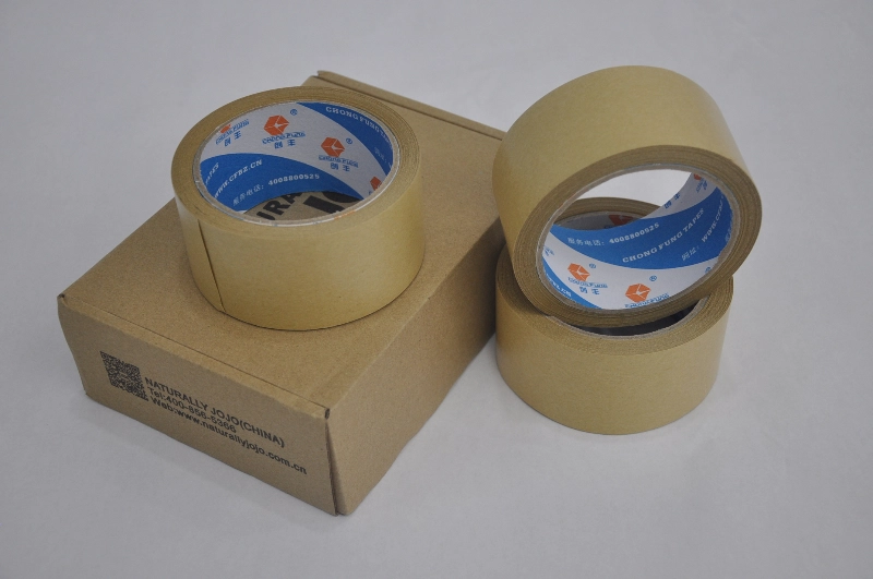 Op maat bedrukte kraftpapiertape voor meeneemverpakkingen