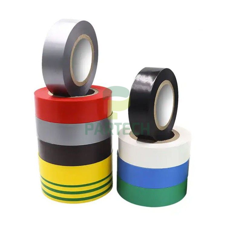 Grijze PVC elektrische isolatietape